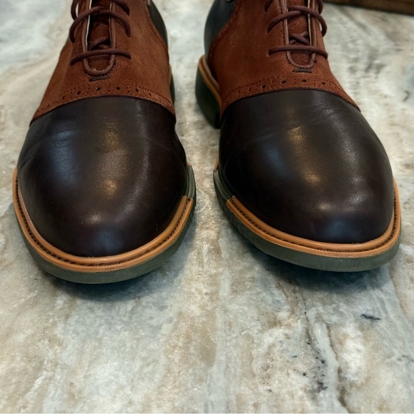 Men’s COLE HAAN Grand OS brown leather derby shoes- Size 10.5 - Picture 4 of 11